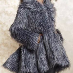 Faux fur jacket